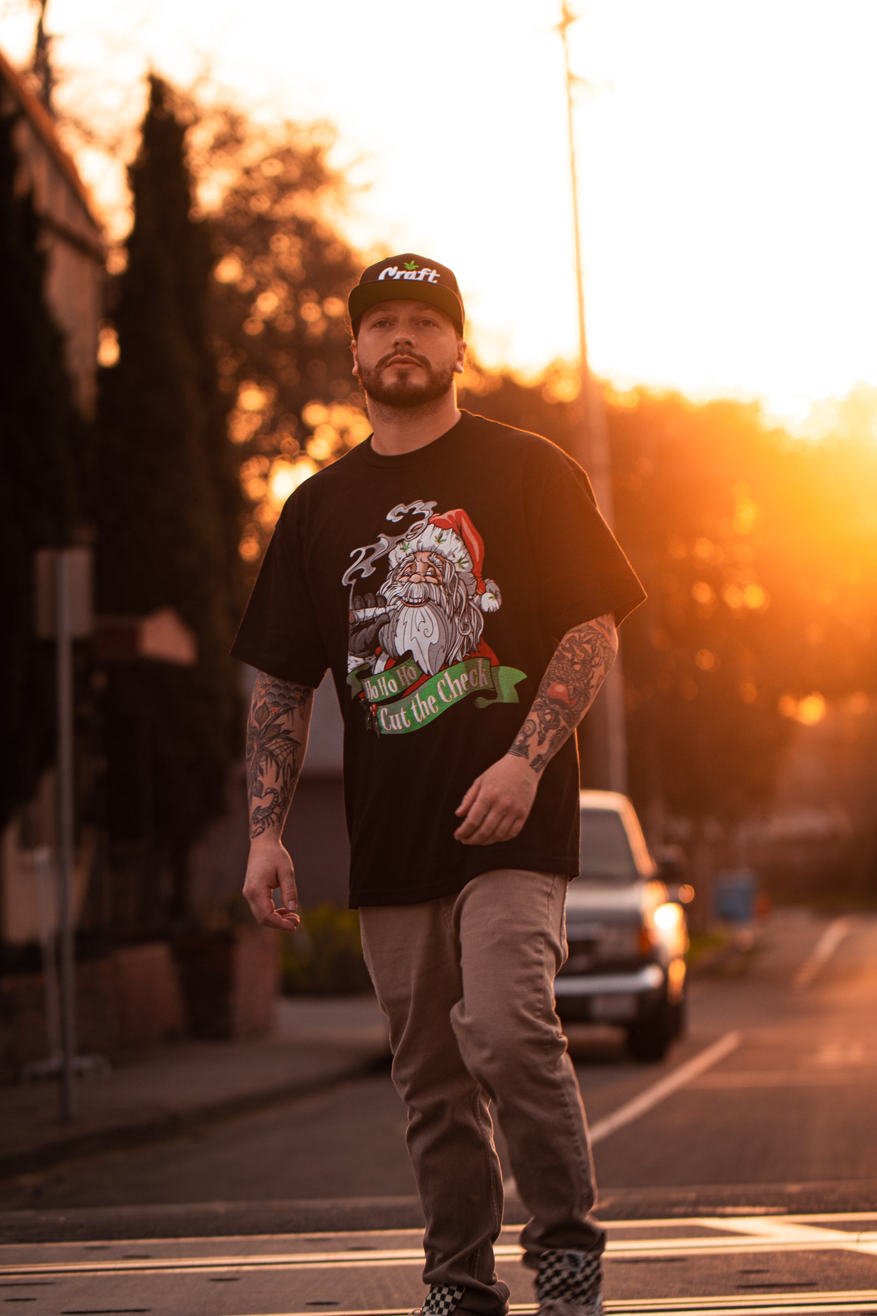 Red Eye Santa T-Shirt