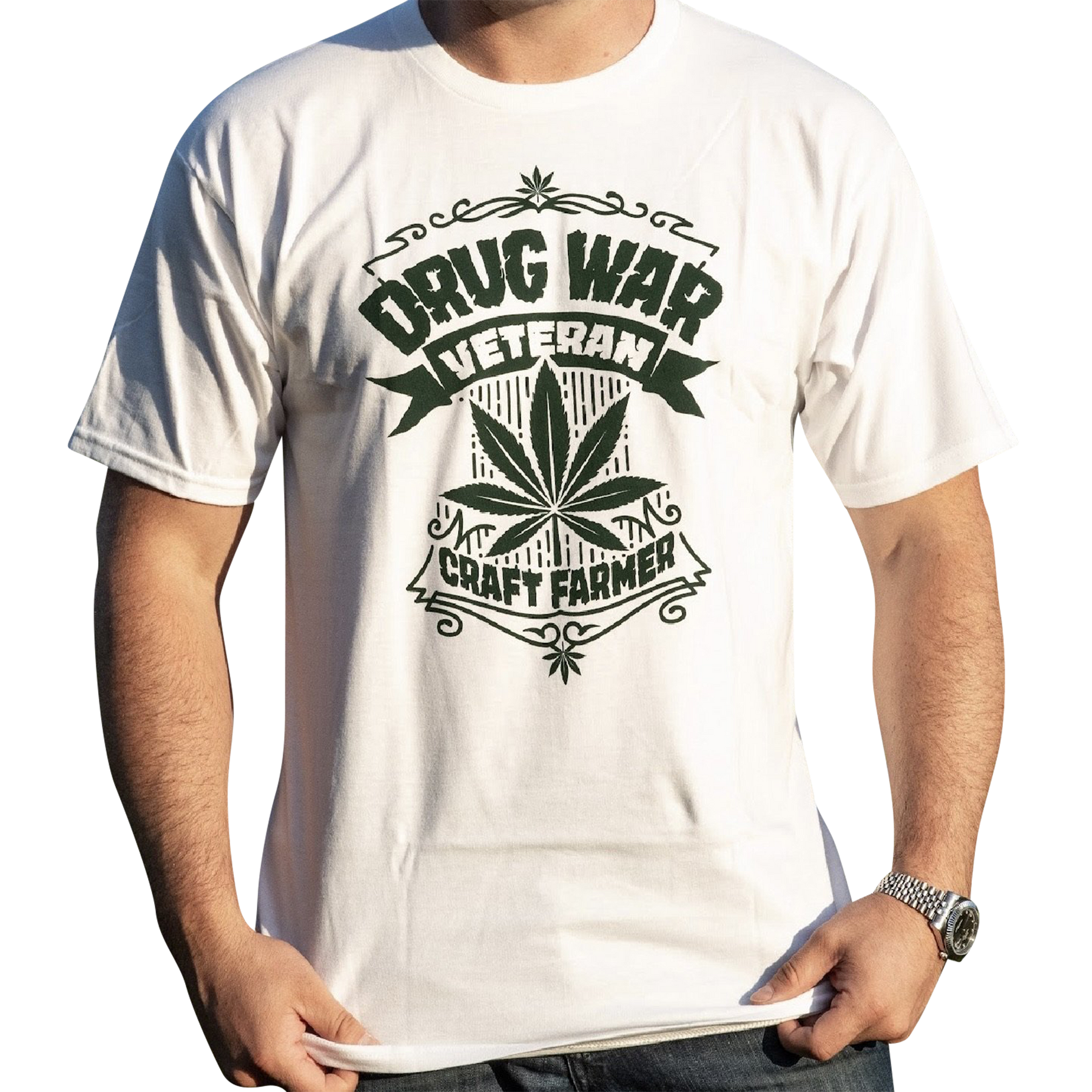 Craft Farmer Drug War Veteran T-shirt