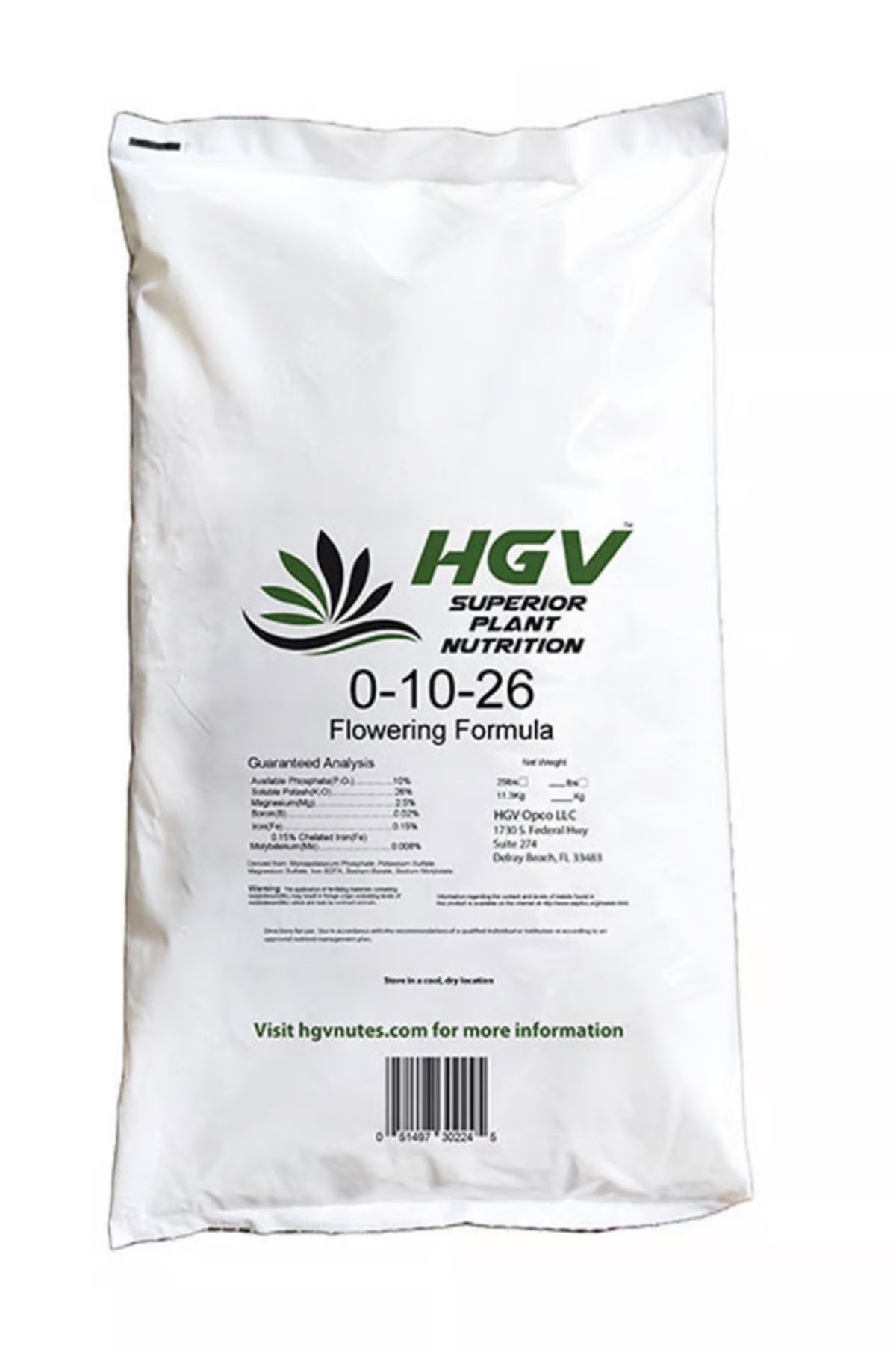 HGV Nutrients FLOWERING